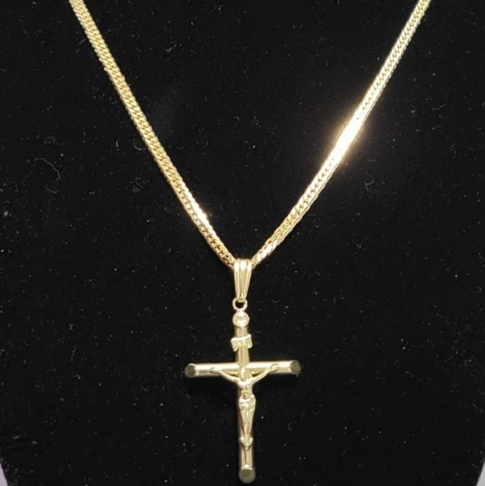 SOLID/Real K18 Japan Gold 45cm Necklace